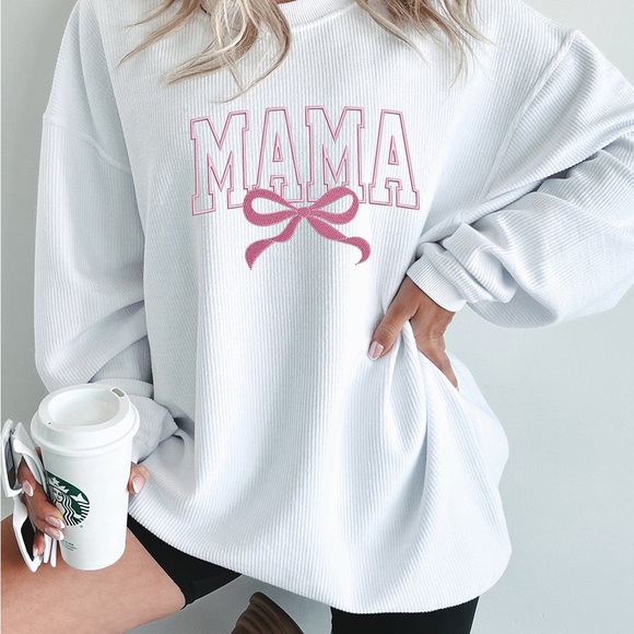 White 'Mama' Sweatshirt - Picture 4 of 4